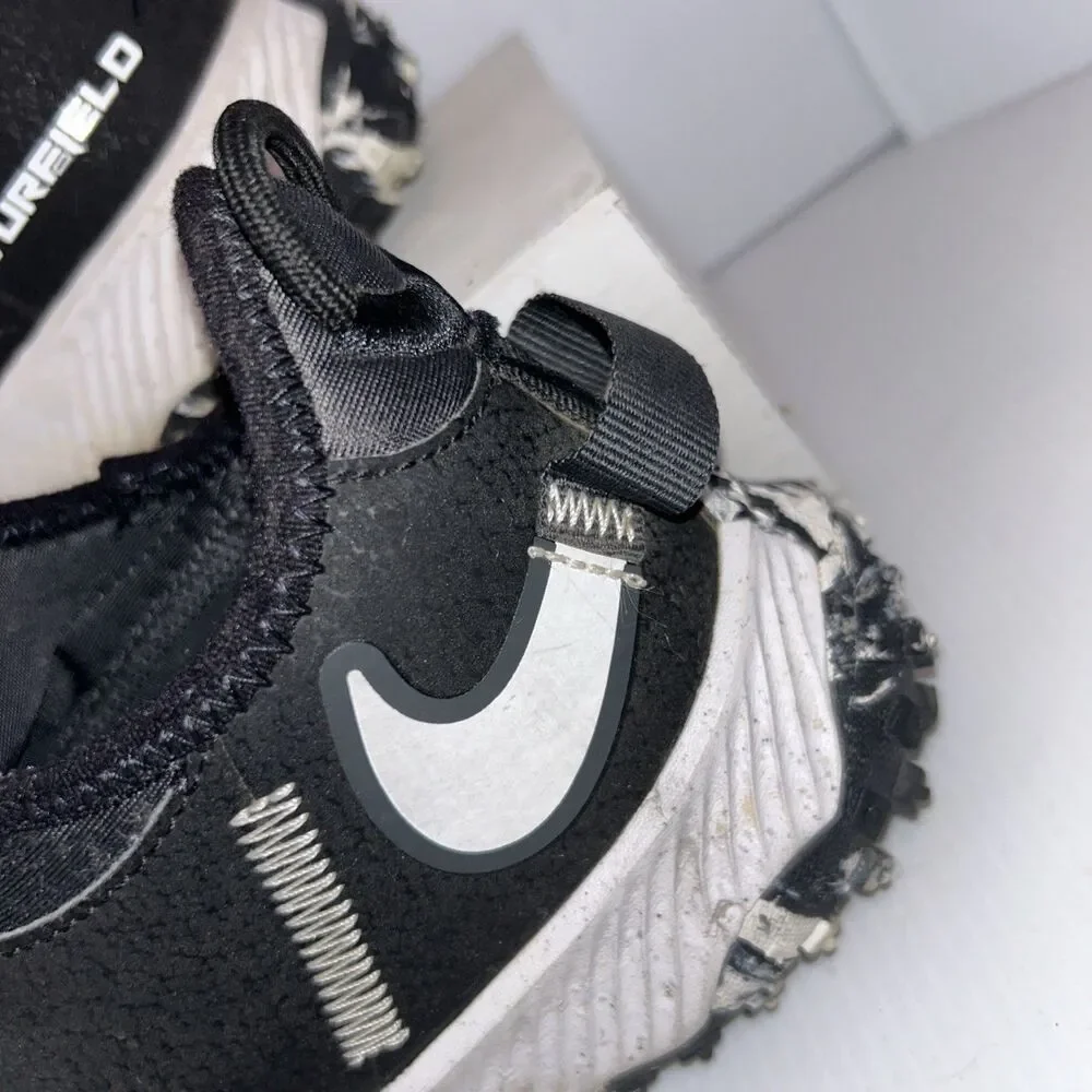 Nike Future Field Black White Baseball Shoes DJ6949-002 Youth Size 5.5Y